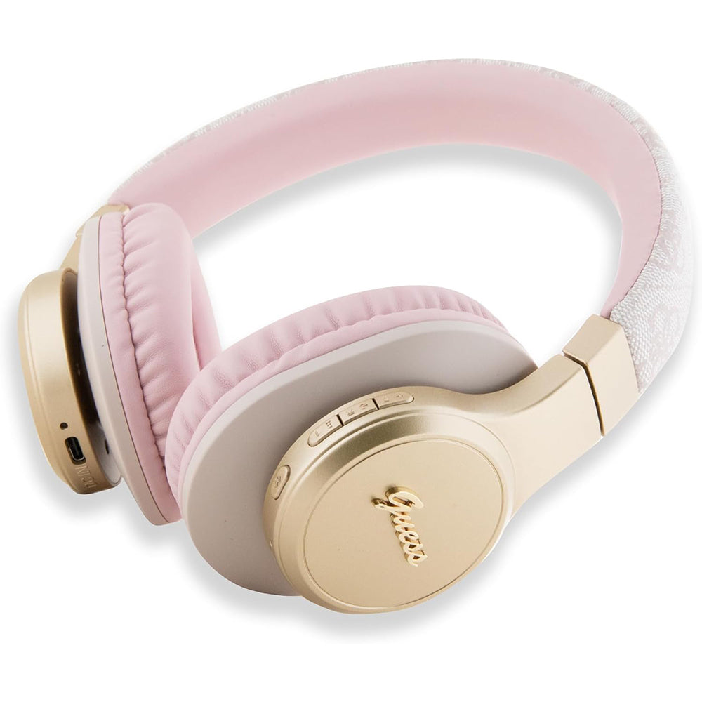 Handsfree Bluetooth Guess 4G Tone on Tone Script Logo, A2DP, Roz