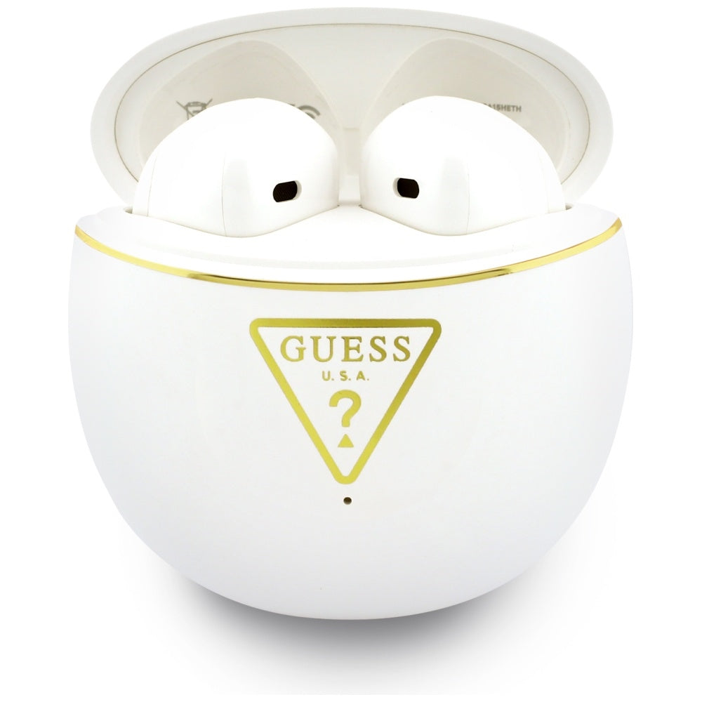 Handsfree Bluetooth Guess Script Print, TWS, Alb
