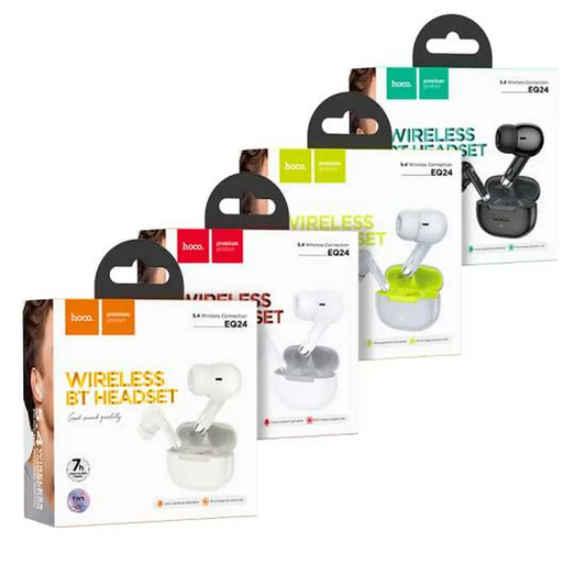 Handsfree Bluetooth HOCO EQ24, TWS, Auriu