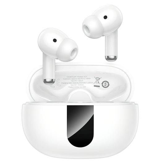 Handsfree Bluetooth HOCO EQ26, TWS, ANC, Alb
