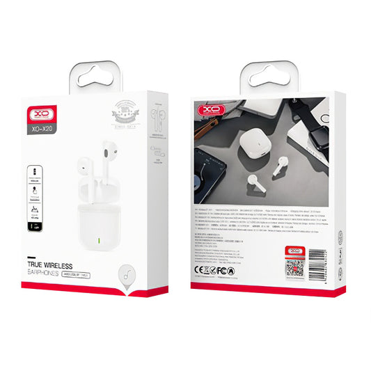 Handsfree Bluetooth XO Design X20, TWS, Alb