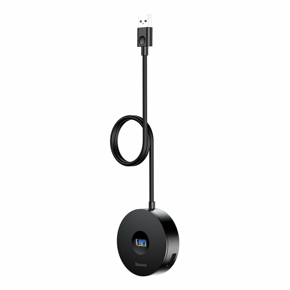 Baseus Round USB Hub 4-Port | 1m Kabel | Schwarz