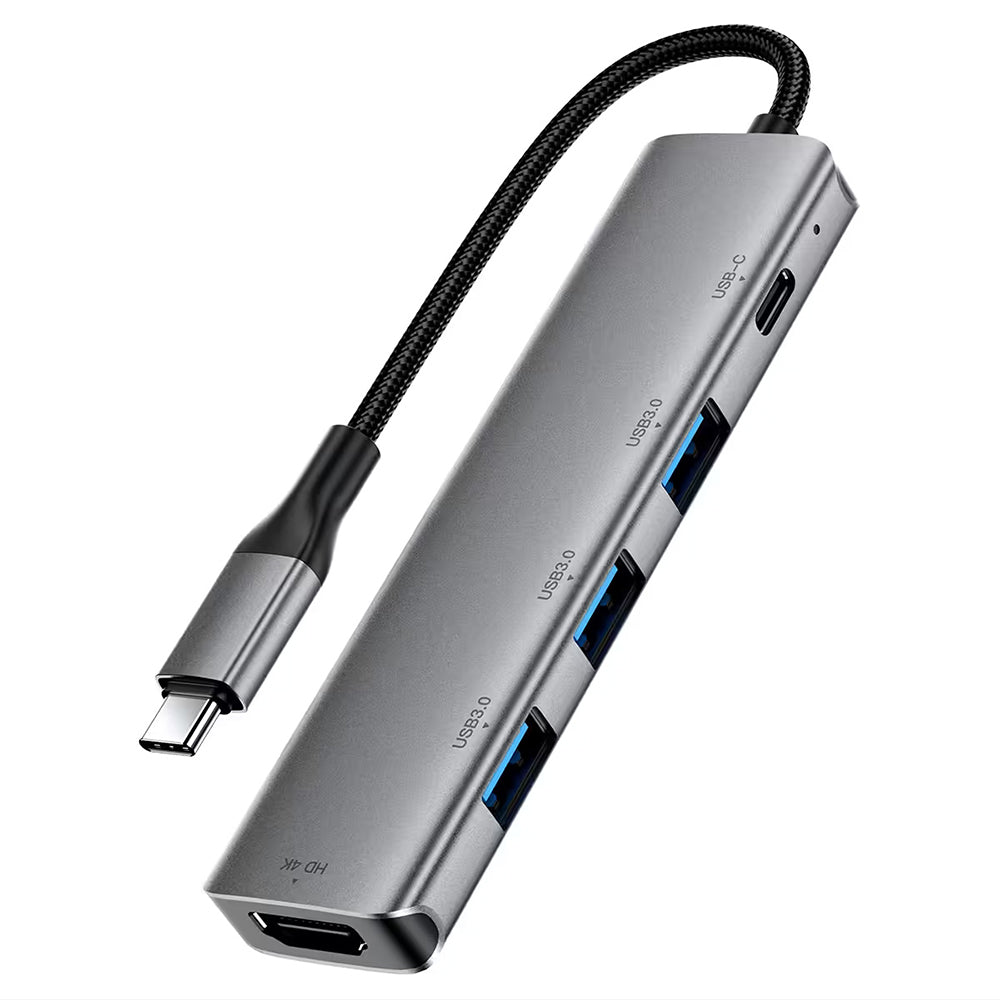 Hub USB-C Acefast J16, 5in1, Gri