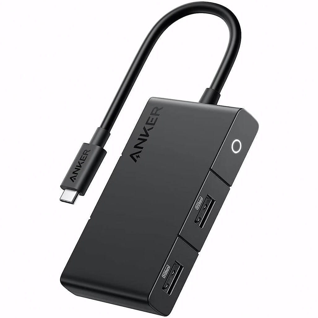 Hub USB-C Anker 332, 2 x USB-A - 2 x USB-C - 1 x HDMI, Negru A8356G11