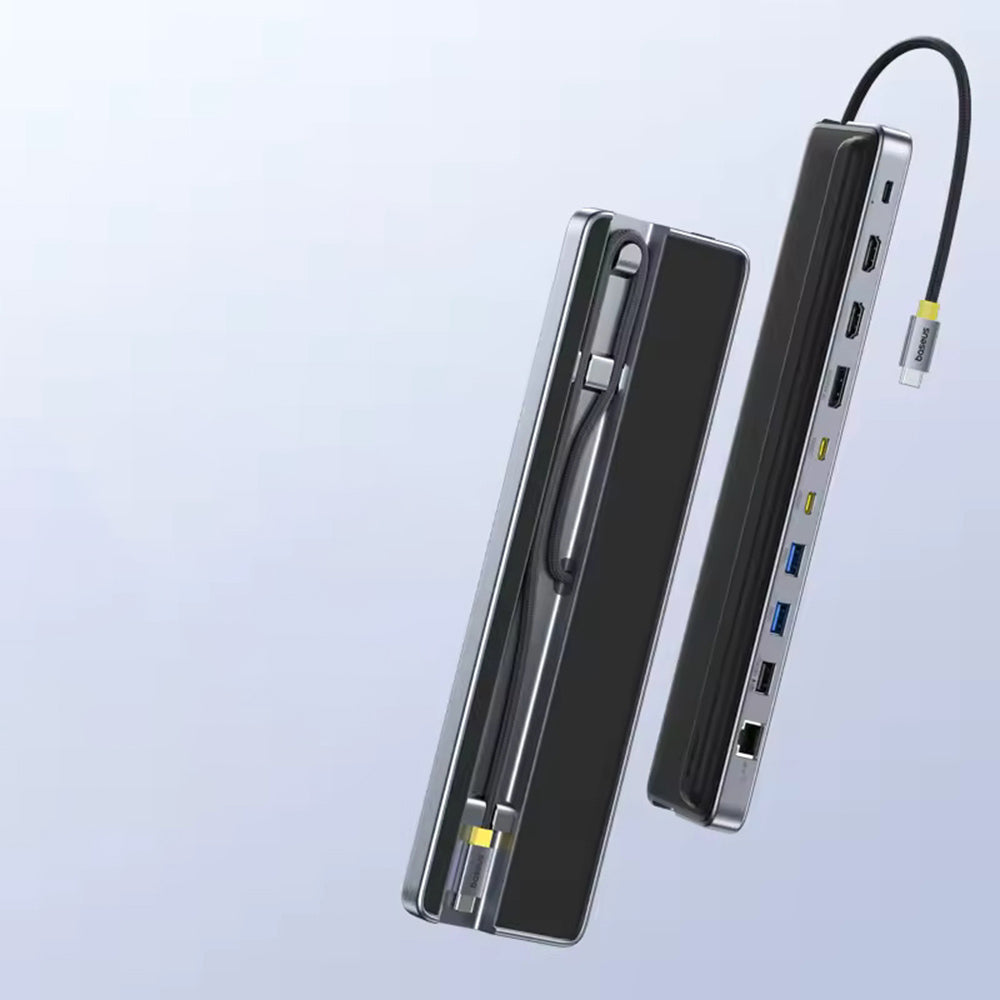 Hub USB-C Baseus EliteJoy EH3, 12in1, Gri B0114200