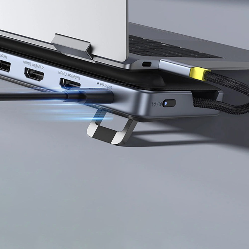 Hub USB-C Baseus EliteJoy EH3, 12in1, Gri B0114200