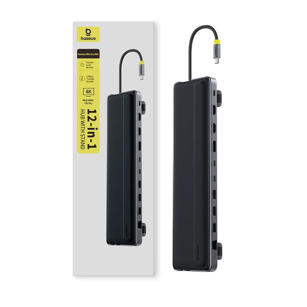 Hub USB-C Baseus EliteJoy EH3, 12in1, Gri B0114200