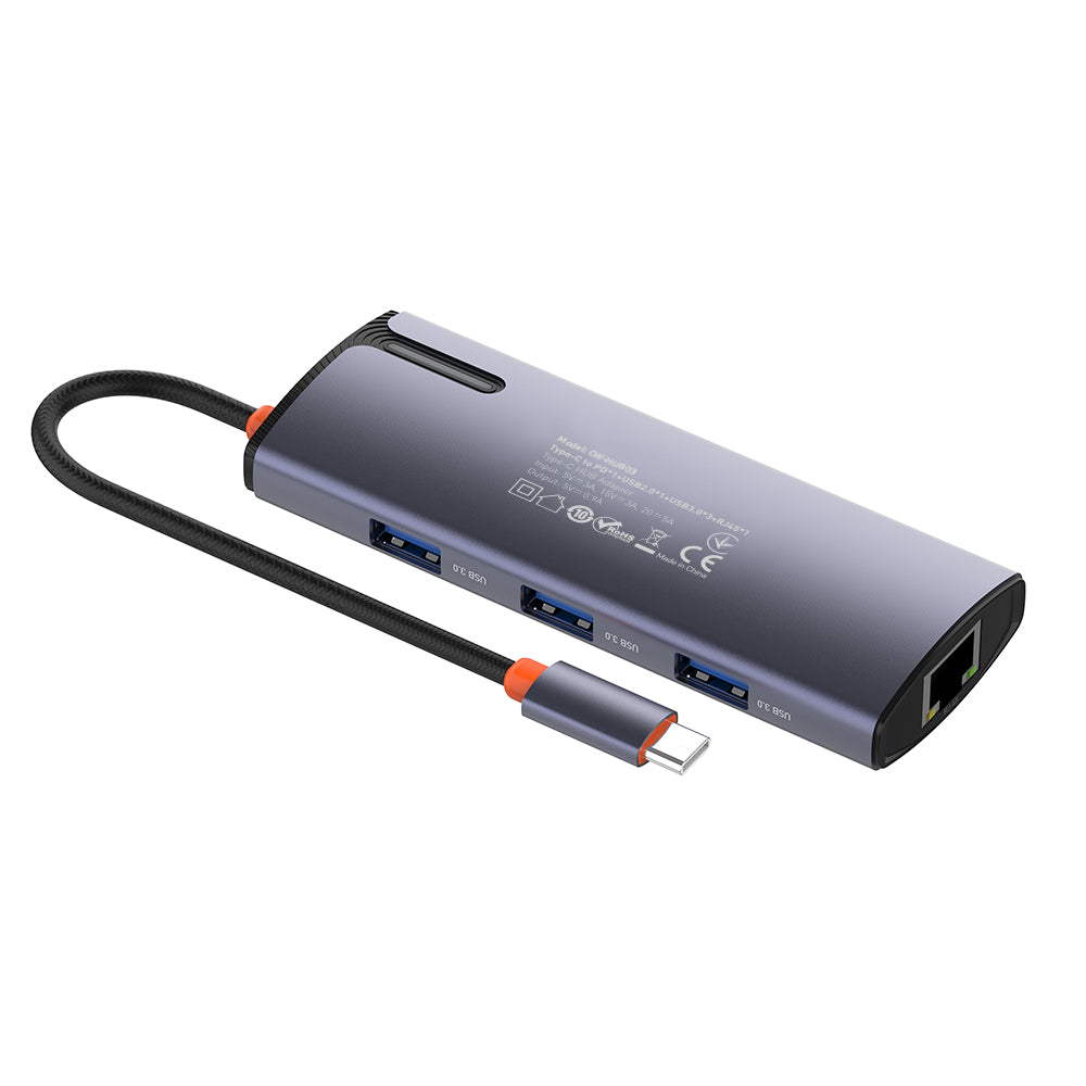 Hub USB-C ColorWay CW-HUB03, 6in1, Argintiu