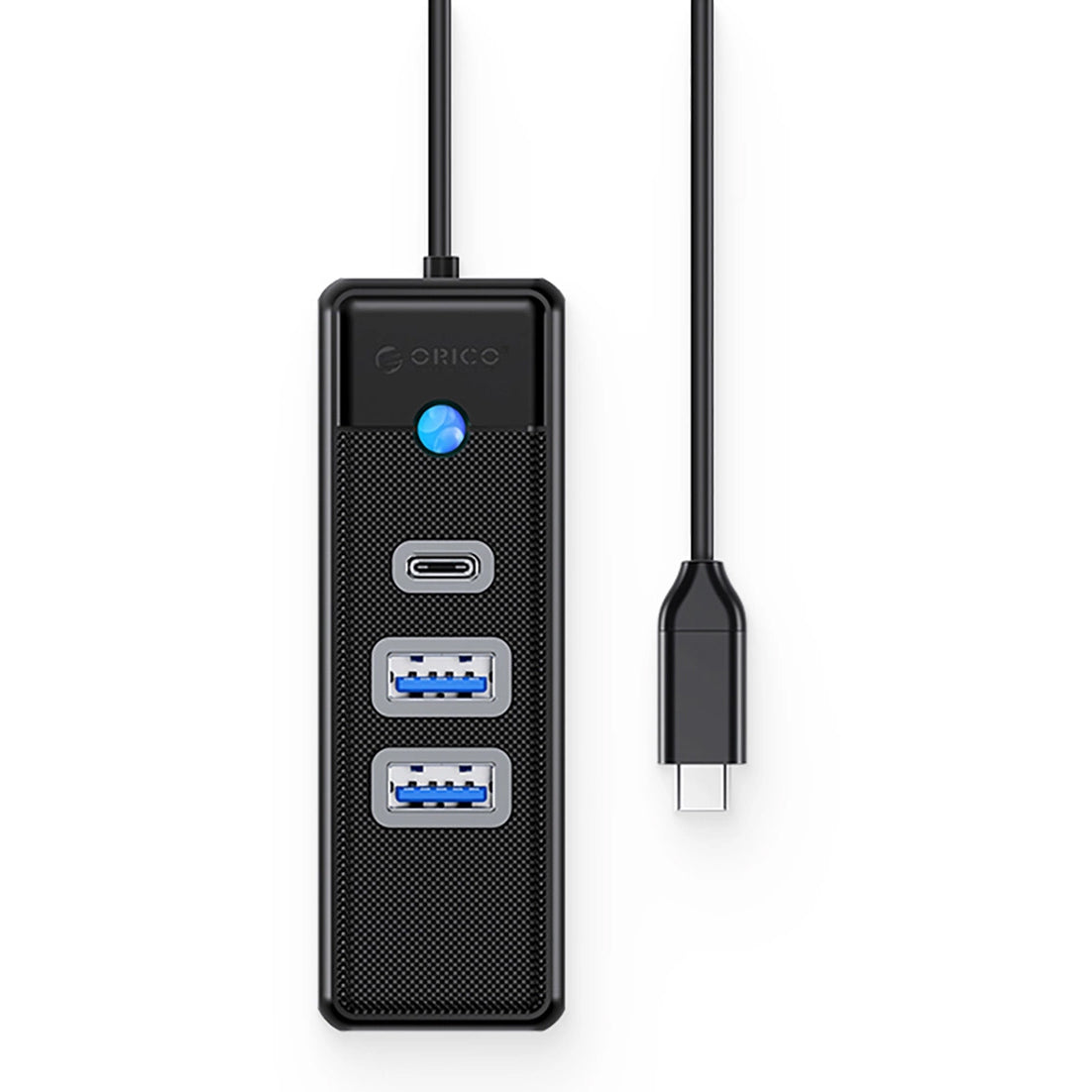 Hub USB-C Orico PWC2U-C3, 2 x USB-A 3.0 - 1 x USB-C, Negru