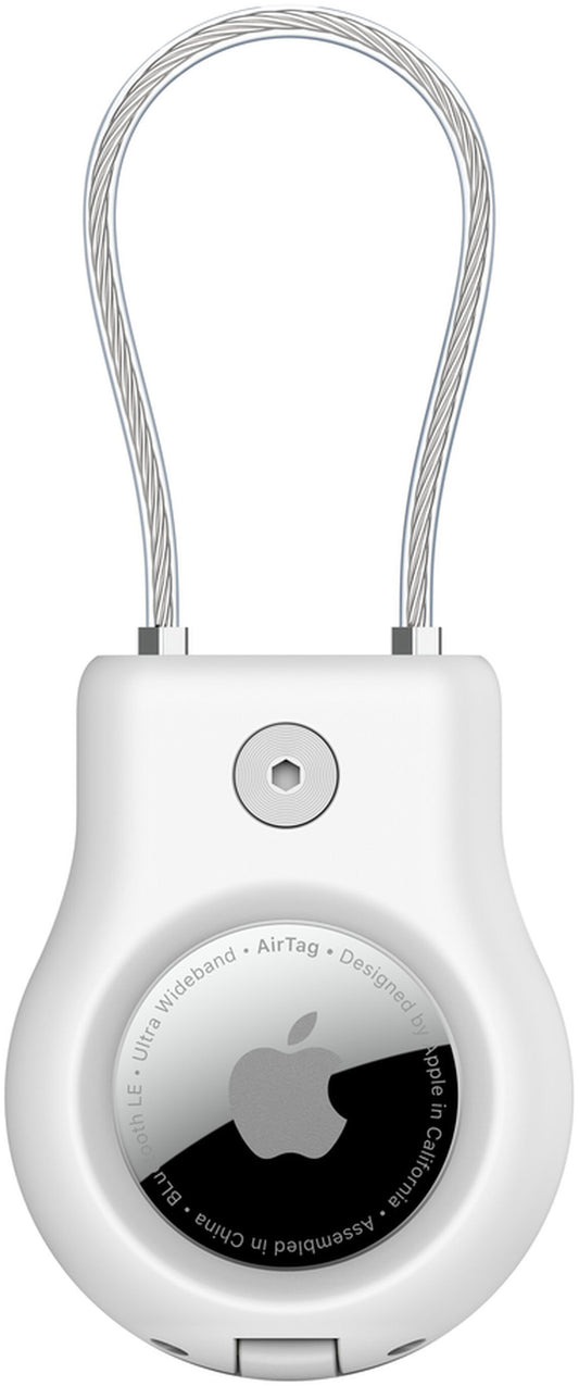 Husa Belkin Wire Cable pentru Apple AirTag, Alba MSC009btWH