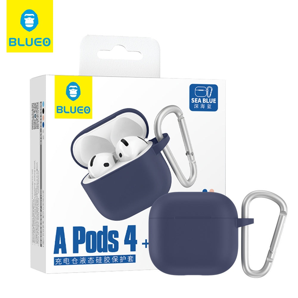 Husa Blueo Liquid pentru Apple AirPods 4 / AirPods 5, Bleumarin
