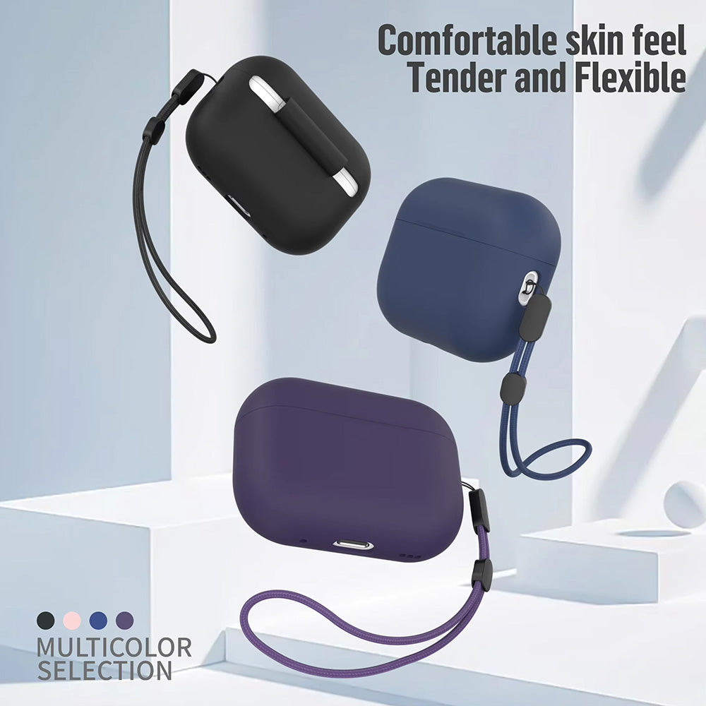 Husa Blueo Liquid pentru Apple AirPods Pro 2, Bleumarin