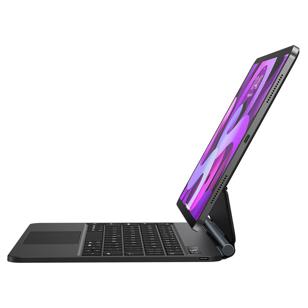 Husa cu Tastatura pentru Apple iPad Air (2022) / Air (2020) / Pro 11 (2018), Baseus, Brilliance with Digital Display, Gri