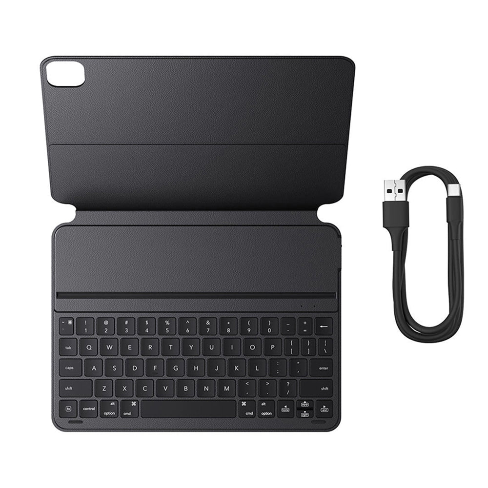 Husa cu Tastatura pentru Apple iPad Pro 12.9 (2022) / Pro 12.9 (2021) / Pro 12.9 (2020) / Pro 12.9 (2018), Baseus, Brilliance, Neagra P40112602111-04