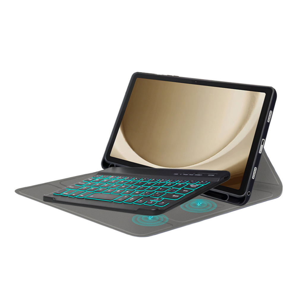 Husa cu Tastatura pentru Samsung Galaxy Tab A9+, Techsuit, CozyTab, Neagra