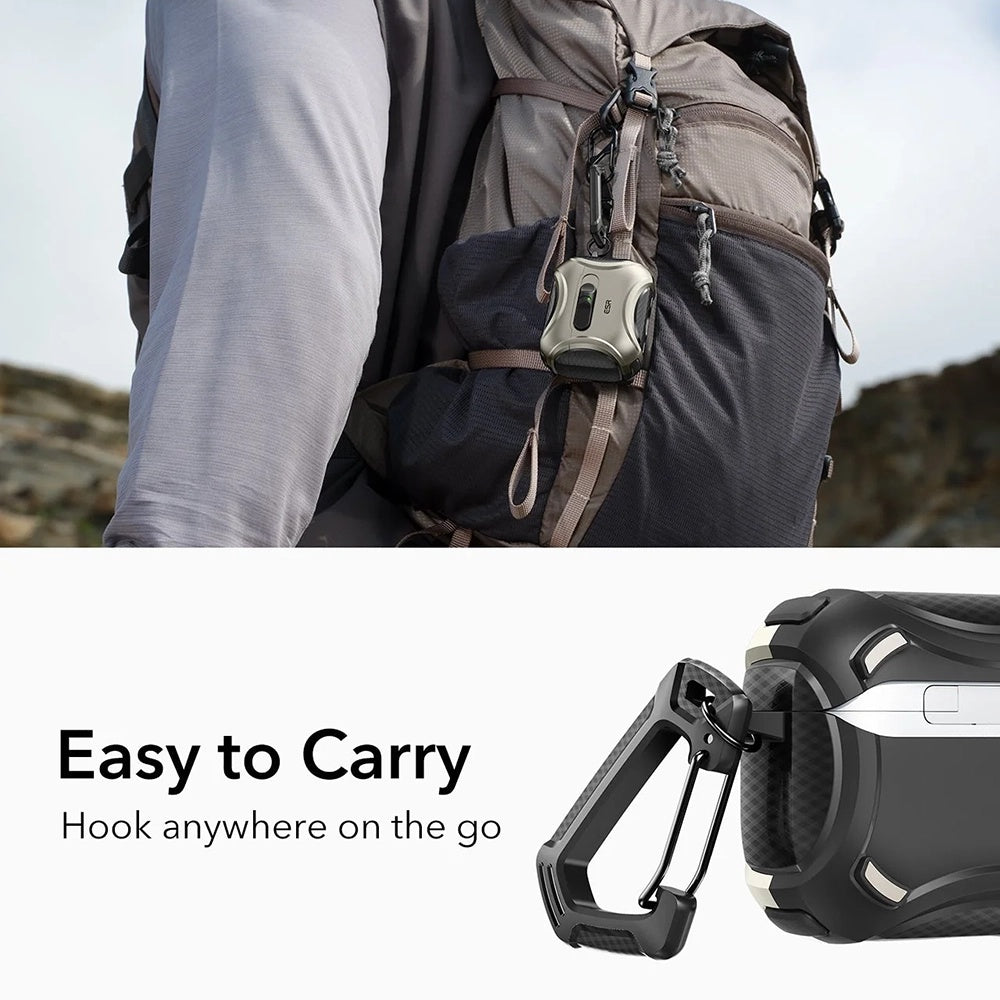 Husa ESR Cyber FlickLock pentru Apple AirPods Pro 3, Gri