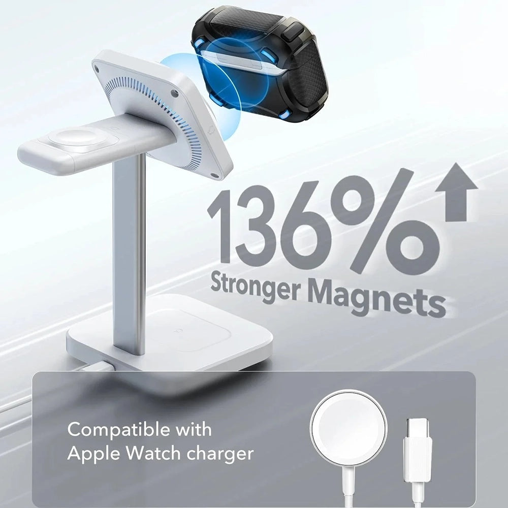 Husa ESR Cyber FlickLock pentru Apple AirPods Pro 3, Gri