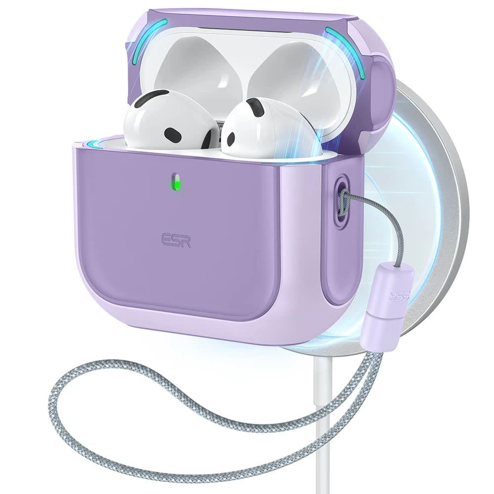 Husa ESR Orbit Hybrid pentru Apple AirPods 4, Mov