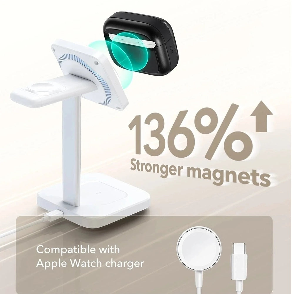 Husa ESR Pulse Magnetic FlickLock pentru Apple AirPods Pro 3, Alba