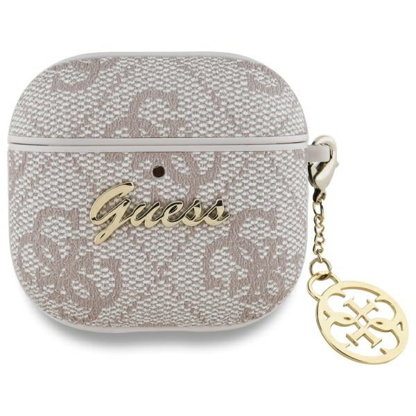 Husa Guess 4G Charm pentru Apple AirPods 4, Roz