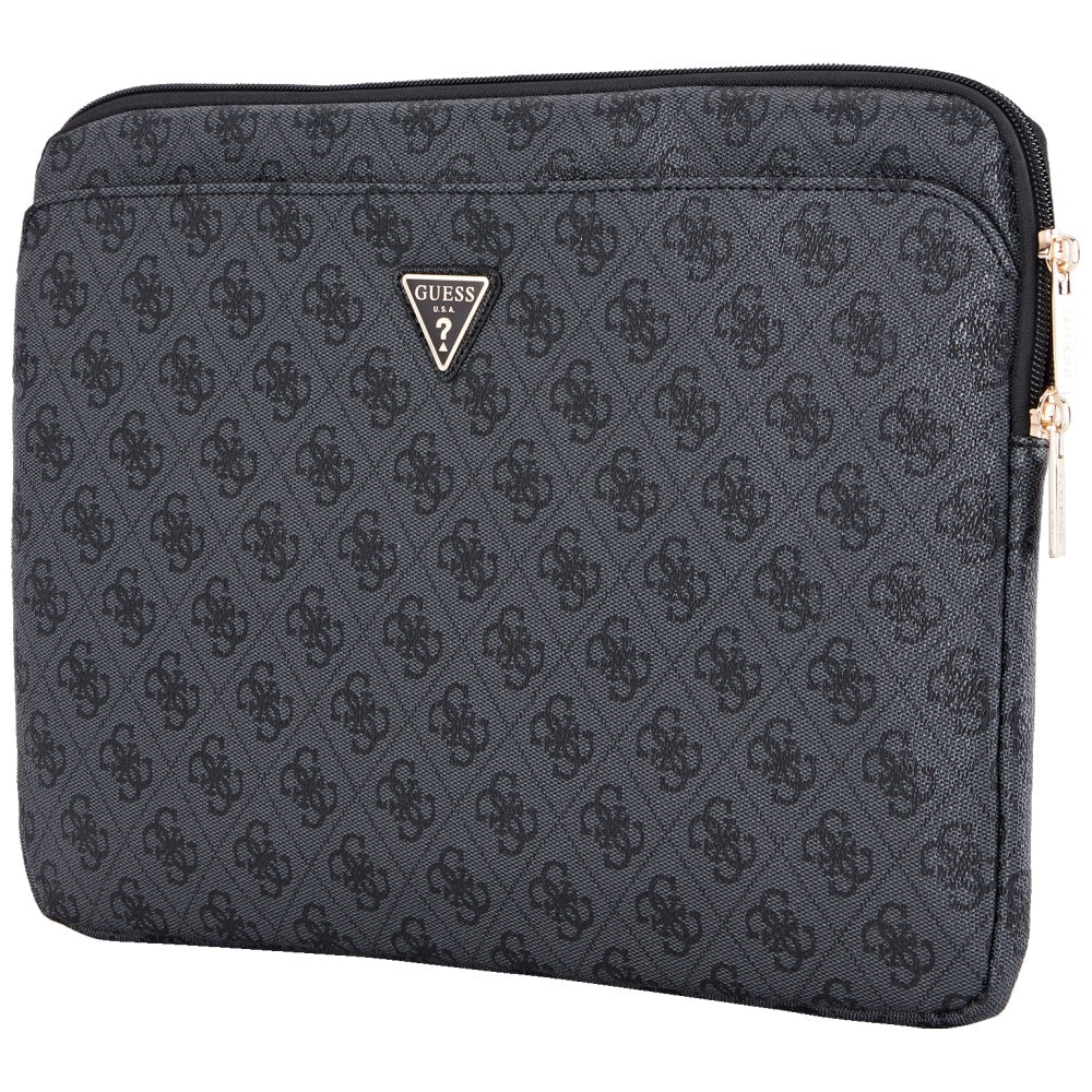 Husa Guess 4G Triangle Logo pentru Laptop 14inch, Neagra