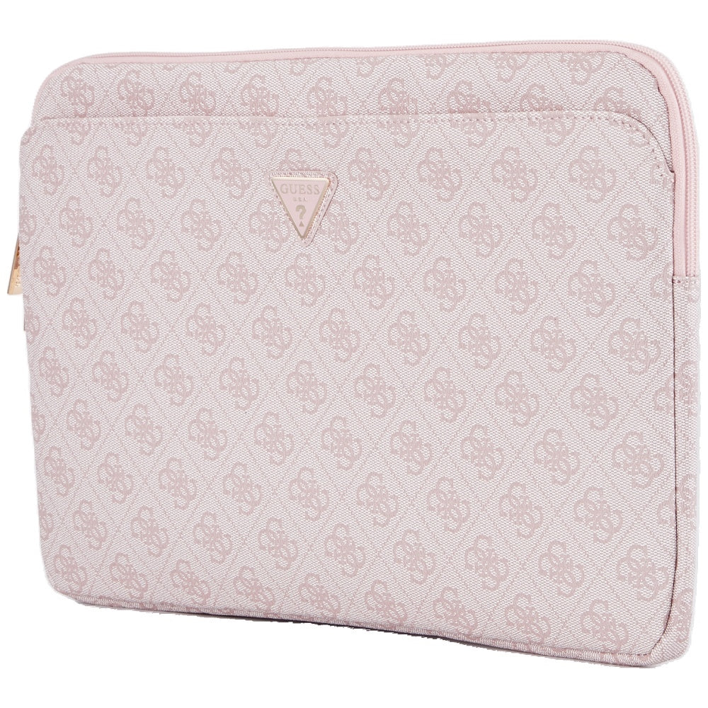 Husa Guess 4G Triangle Logo pentru Laptop 14inch, Roz