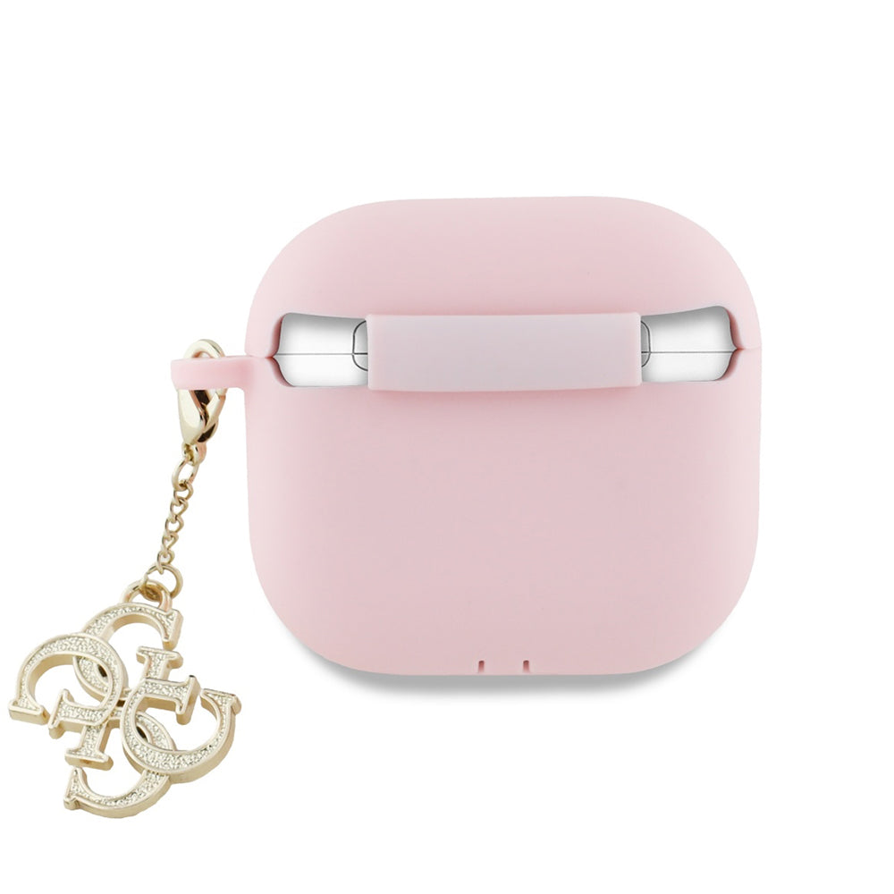 Husa Guess W/4G Charm pentru Apple AirPods 4, Roz