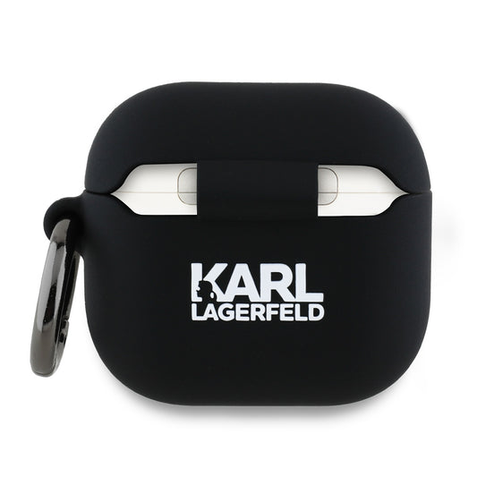 Husa Karl Lagerfeld 3D Choupette's Head pentru Apple AirPods 4, Neagra