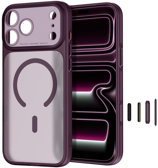 Husa MagSafe pentru Apple iPhone 18 Pro / 17 Pro, Tech-Protect, MagPeak CC, Visinie Mata