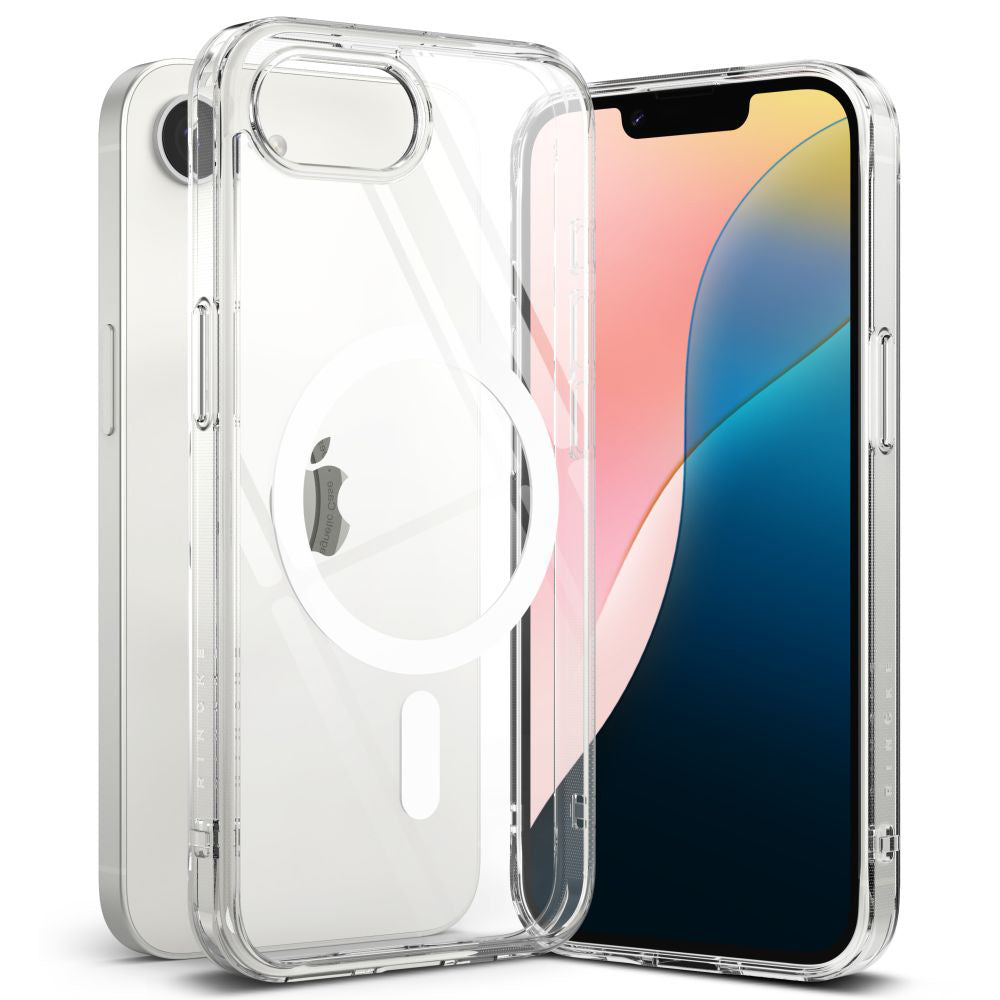 Husa MagSafe pentru Apple iPhone 17e / 16e, Ringke, Fusion, Transparenta