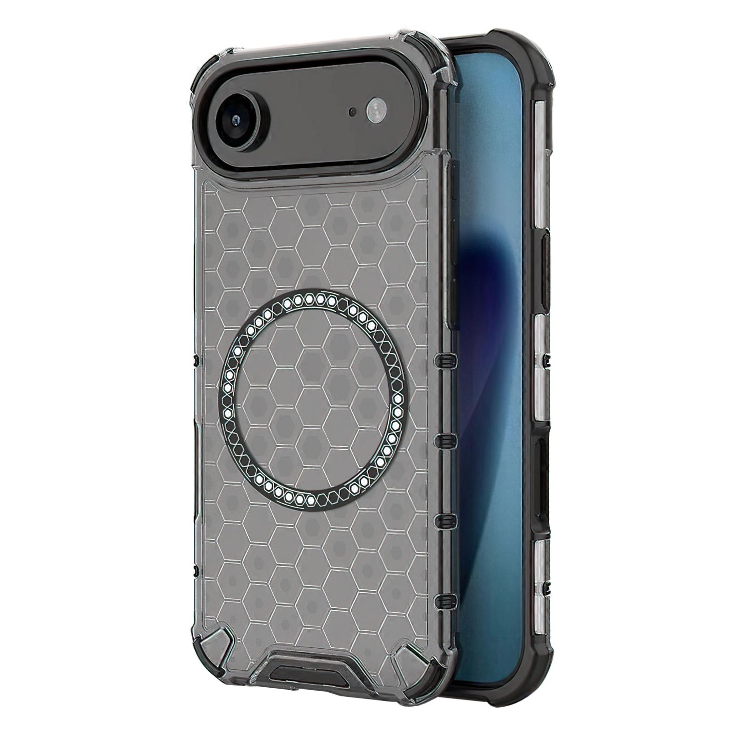 Husa MagSafe pentru Apple iPhone 17 Air, Techsuit, HoneyComb Shield, Neagra