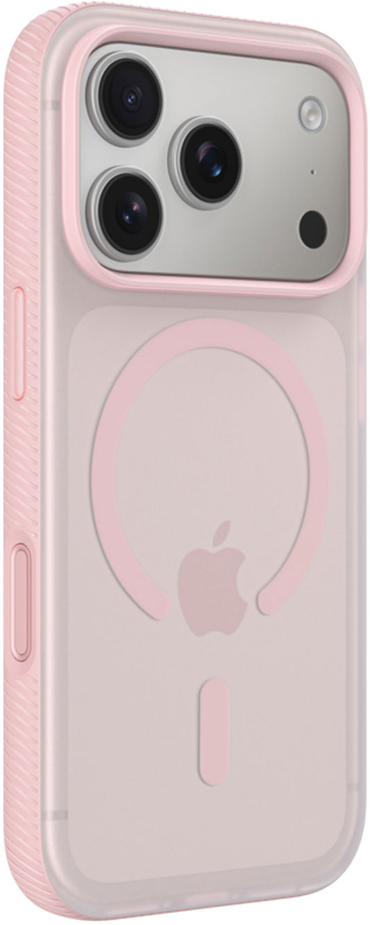 Husa MagSafe pentru Apple iPhone 17 Pro, Belkin, SheerForce Grip, Roz MSA035hqPK