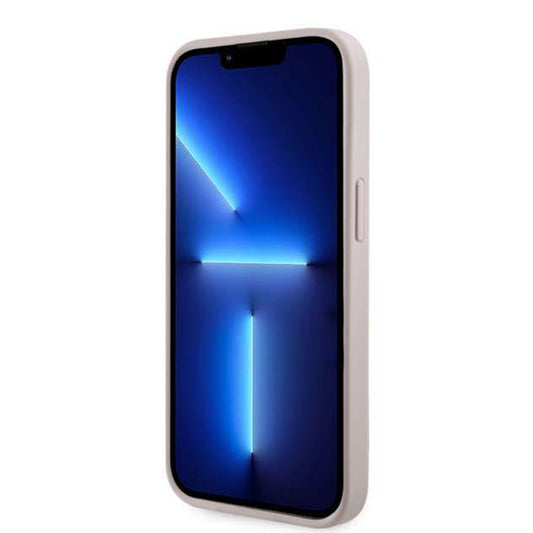 Husa MagSafe pentru Apple iPhone 14, Guess, GCube Stripes, Roz