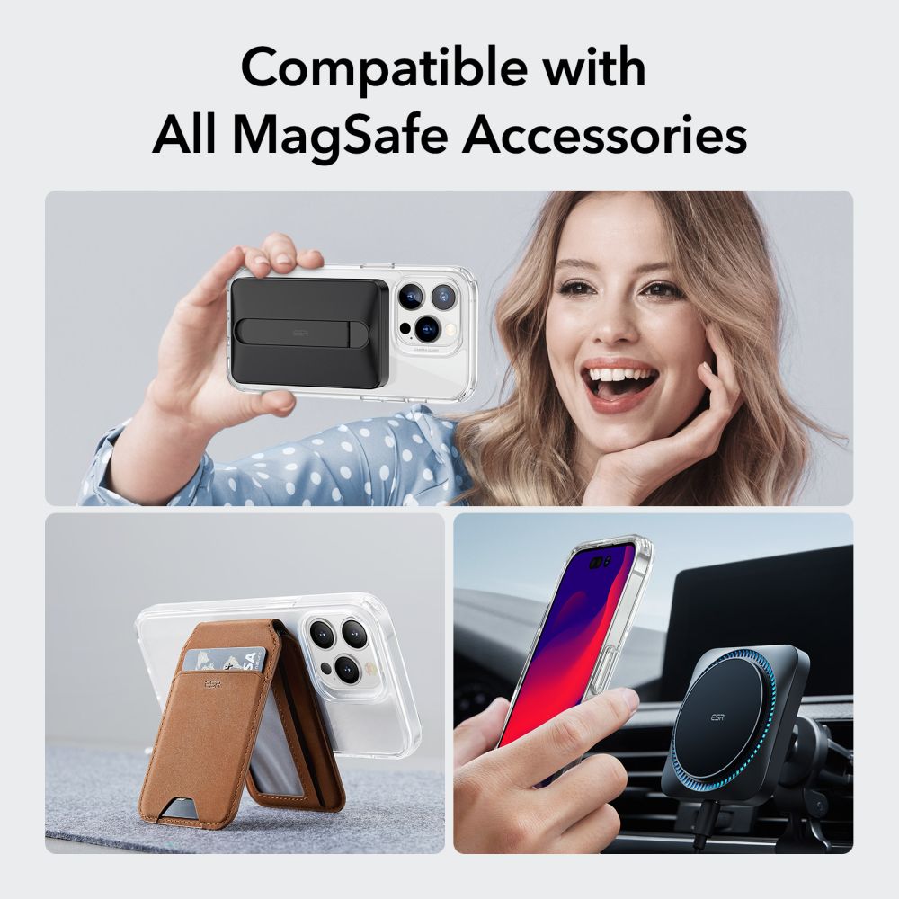 Husa MagSafe pentru Apple iPhone 14 Pro, ESR, Classic Hybrid, Transparenta