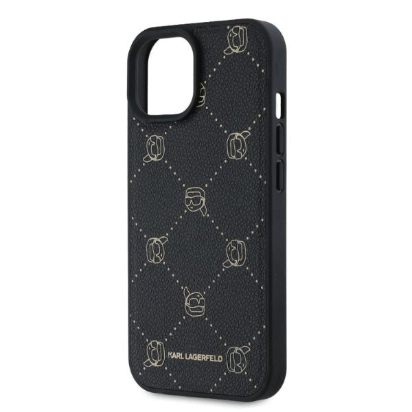 Husa MagSafe pentru Apple iPhone 15, Karl Lagerfeld, Karl's Head, Neagra