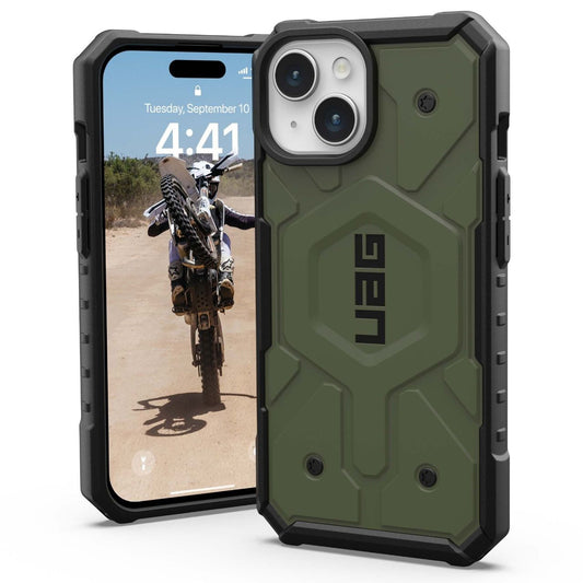 Husa MagSafe pentru Apple iPhone 15 Plus, Urban Armor Gear, Pathfinder, Verde