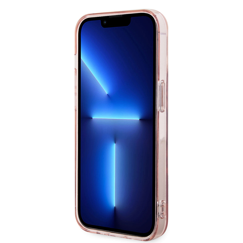 Husa MagSafe pentru Apple iPhone 15 Pro, Karl Lagerfeld, IML Choupette, Roz