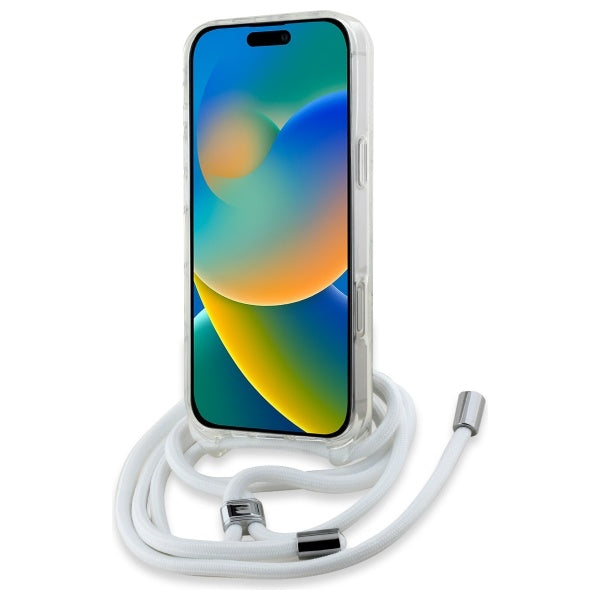 Husa MagSafe pentru Apple iPhone 16, Karl Lagerfeld, IML Crossbody Karl's Head, Transparenta