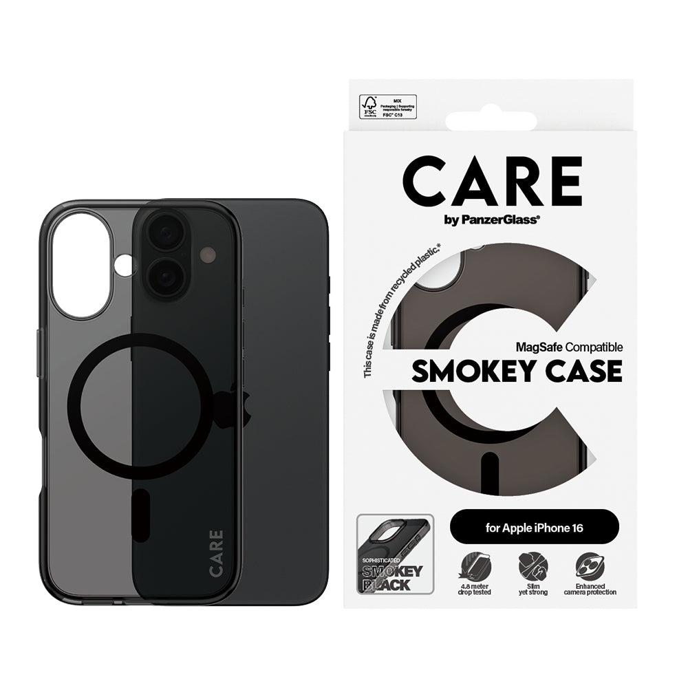 Husa MagSafe pentru Apple iPhone 16, PanzerGlass, Care Urban Combat, Neagra
