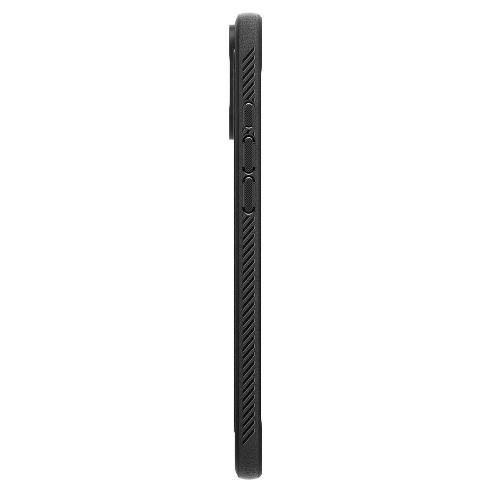 Husa MagSafe pentru Apple iPhone 16 Plus, Spigen, Rugged Armor, Neagra Mata