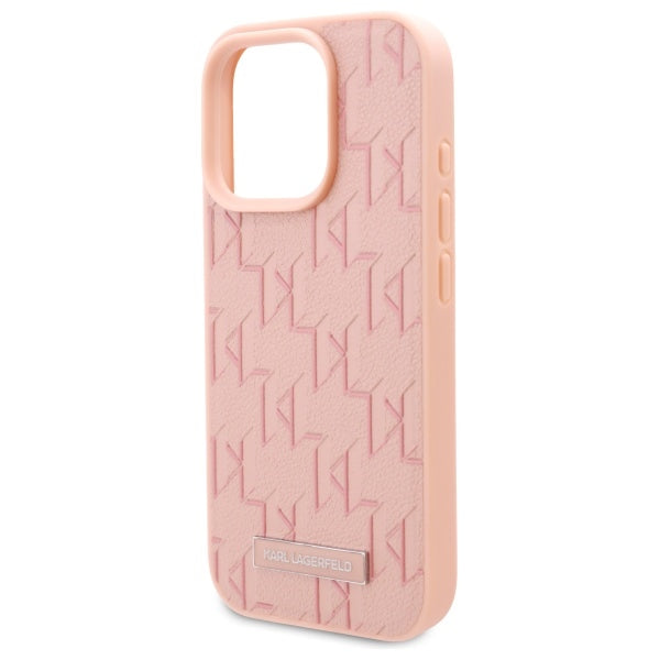 Husa MagSafe pentru Apple iPhone 16 Pro, Karl Lagerfeld, Hot Stamp, Roz