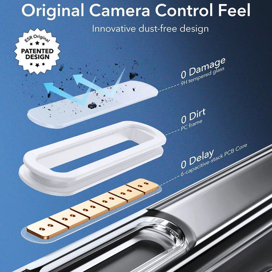 Husa MagSafe pentru Apple iPhone 16 Pro Max, ESR, Classic Hybrid Slide, Transparenta