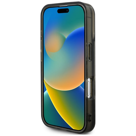 Husa MagSafe pentru Apple iPhone 16 Pro Max, Karl Lagerfeld, Liquid Glitter Choupette Logo, Neagra