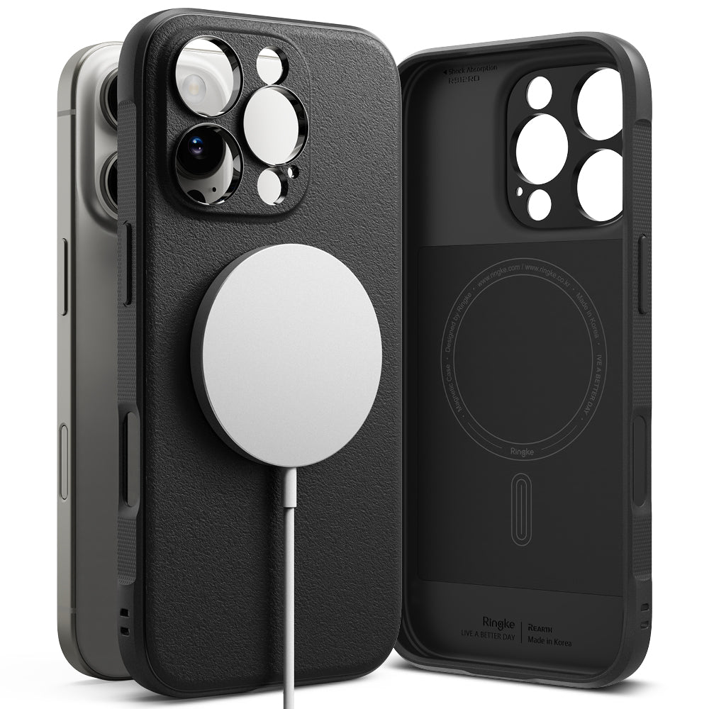 Husa MagSafe pentru Apple iPhone 16 Pro Max, Ringke, Onyx, Neagra