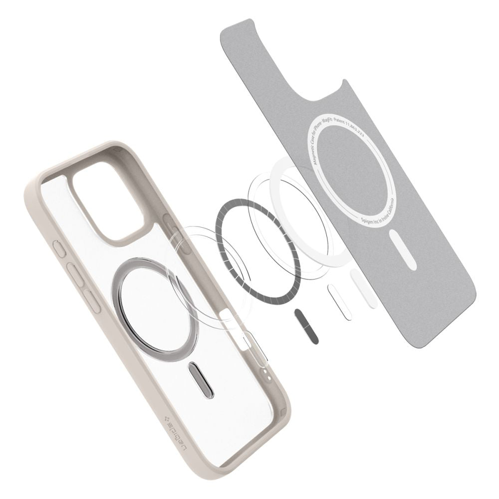 Husa MagSafe pentru Apple iPhone 16 Pro Max, Spigen, Ultra Hybrid, Bronz Satinata ACS08382
