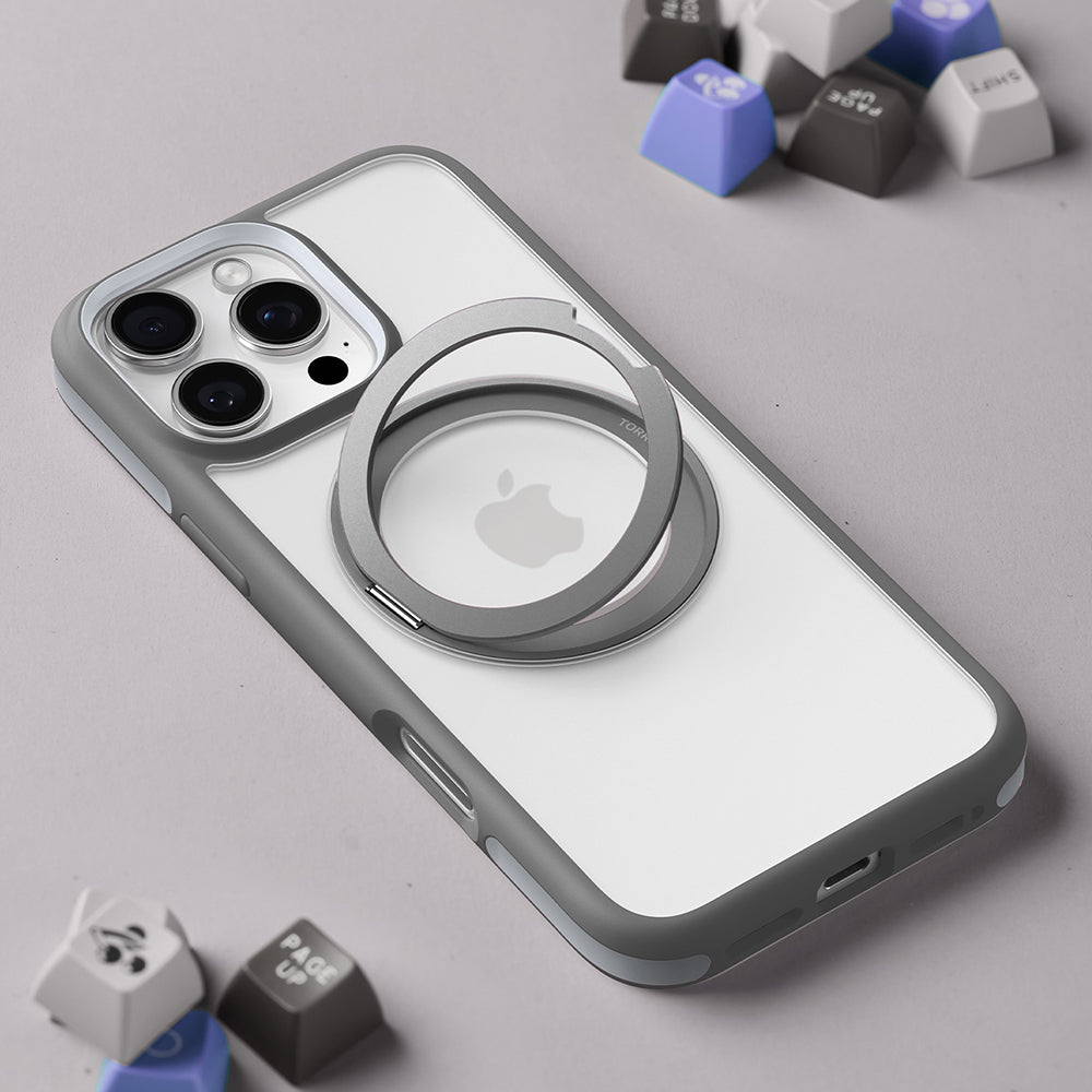Husa MagSafe pentru Apple iPhone 16 Pro Max, Torras, Ostand R Fusion, Neagra