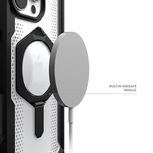 Husa MagSafe pentru Apple iPhone 16 Pro Max, Urban Armor Gear, Plasma XTE, Neagra Transparenta