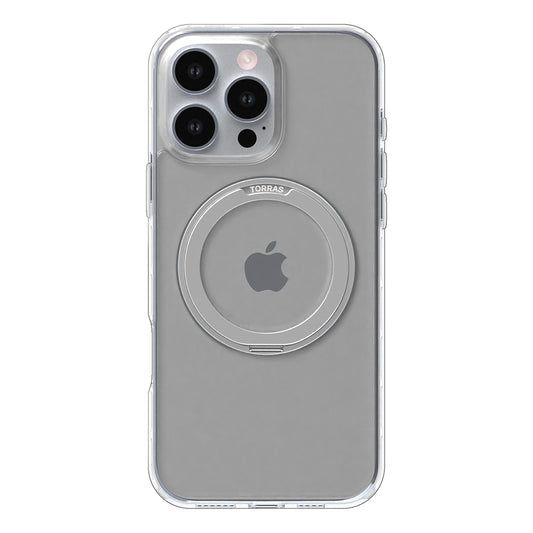 Husa MagSafe pentru Apple iPhone 16 Pro, Torras, Ostand Pro, Transparenta
