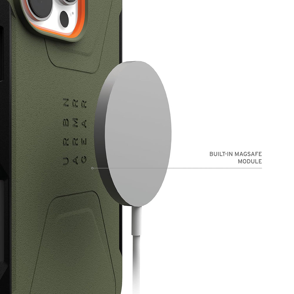 Husa MagSafe pentru Apple iPhone 16 Pro, Urban Armor Gear, Civilian, Verde