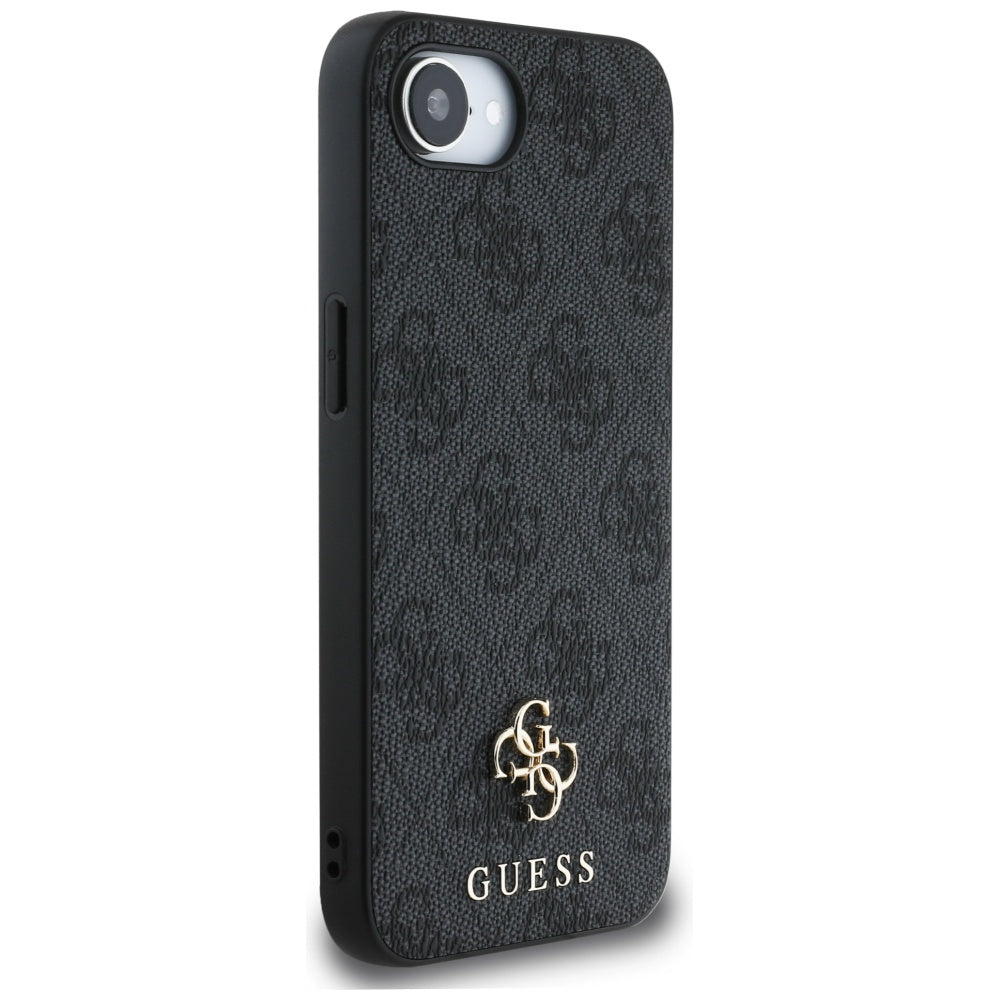 Husa MagSafe pentru Apple iPhone 17e / 16e, Guess, 4G Classic, Neagra